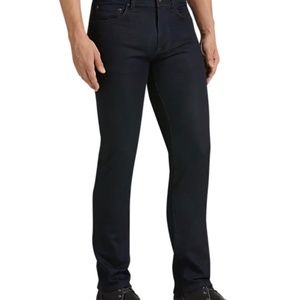 Joseph Abboud dark blue vintage wash slim fit stretchy French Terry Jeans.